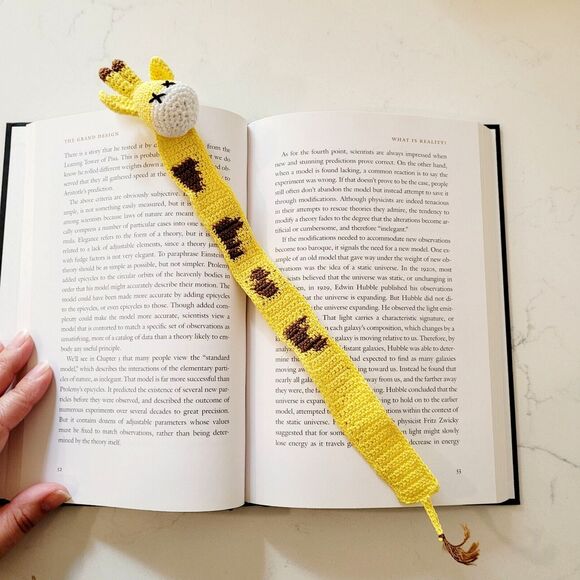 Giraffe Handmade Crochet Bookmark Funny Book Lover Unique Gift - Picture 10 of 10